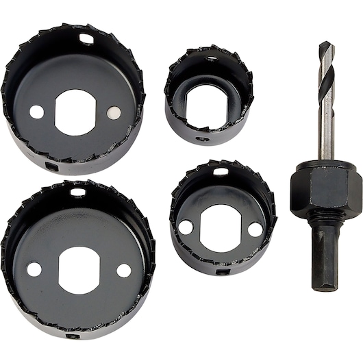 Photography of a STANLEY Holesaw Set inc. 4-blades