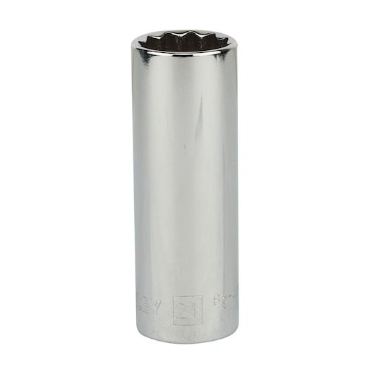 Dado/Cubo Largos Métrico 12 Pt. Enc. 1/2"- 21 mm