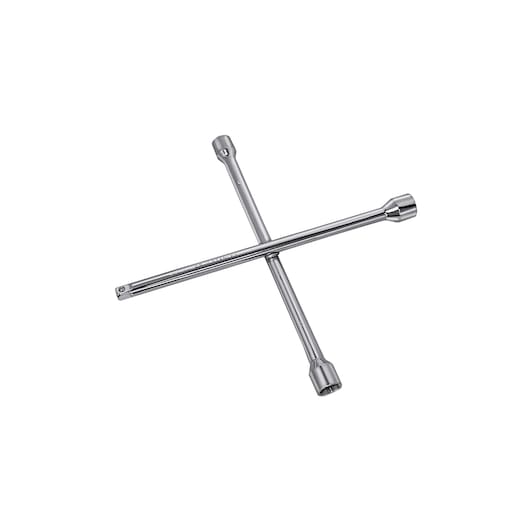 STANLEY 71-534 set of two chrome socket wrenches crossed, photography on white background, hand tool.