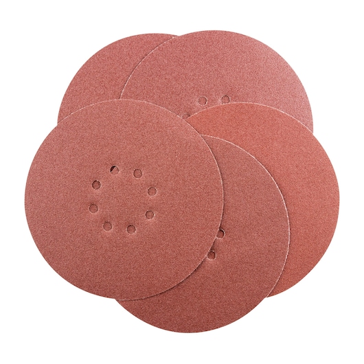 SAND PAPER ON WHITE BACKGROUND SIDE VIEW