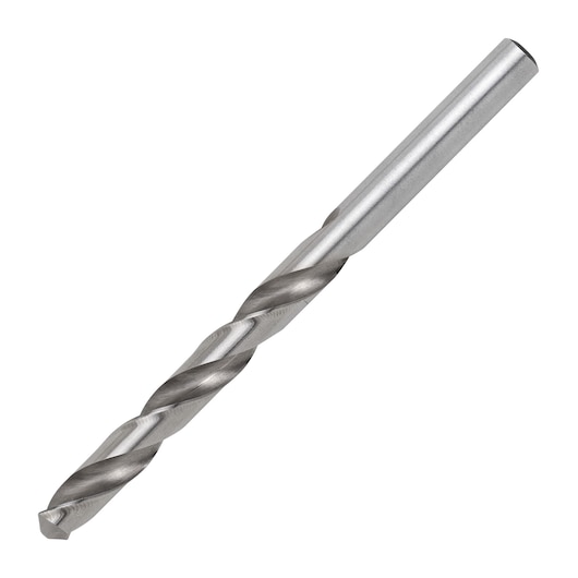 STANLEY STA50075C metal drill bit, silver, cylindrical shank, product angle on white background.