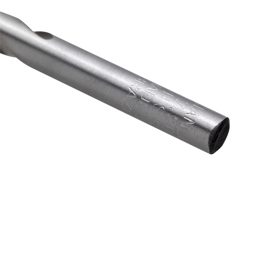 STANLEY STA50075C metal drill bit close-up showing engraved markings, photography on white background.
