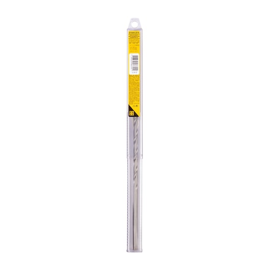 STANLEY STA56080C masonry drill bit in clear plastic packaging, vertical front view on white background.