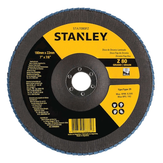 DISCO FLAP 7" x 7/8" (180 x 22,23 mm) GRANO 80
