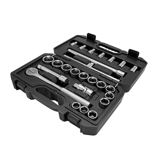 STANLEY 1/2" ROUND HEAD RATCHET SET 24 PCS"