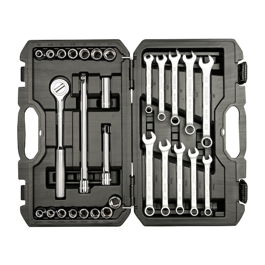 STANLEY 1/2" ROUND HEAD RATCHET SET 29 PCS"