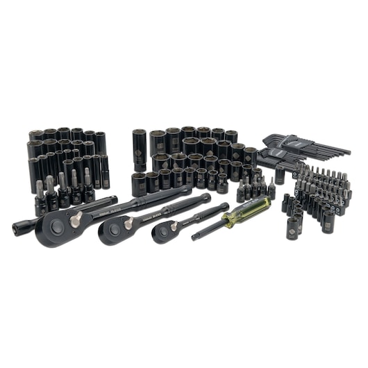Professional Grade Black Chrome Socket Set (150 pc)
