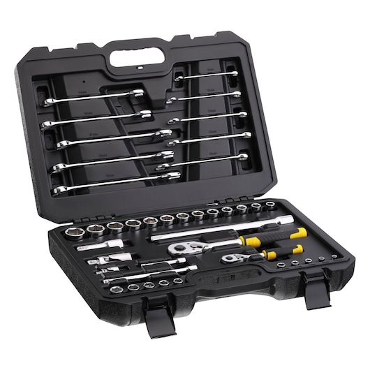 MECHANIC HAND TOOLS SET STANLEY  WHITE BACKGROUND SHOT 