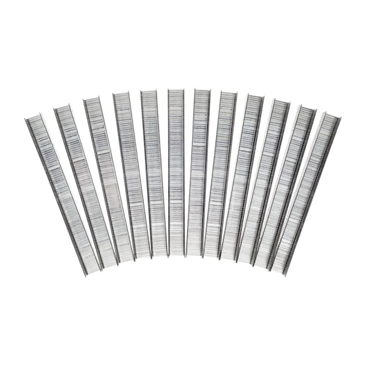 STAPLES ON WHITE BACKGROUND SIDE VIEW